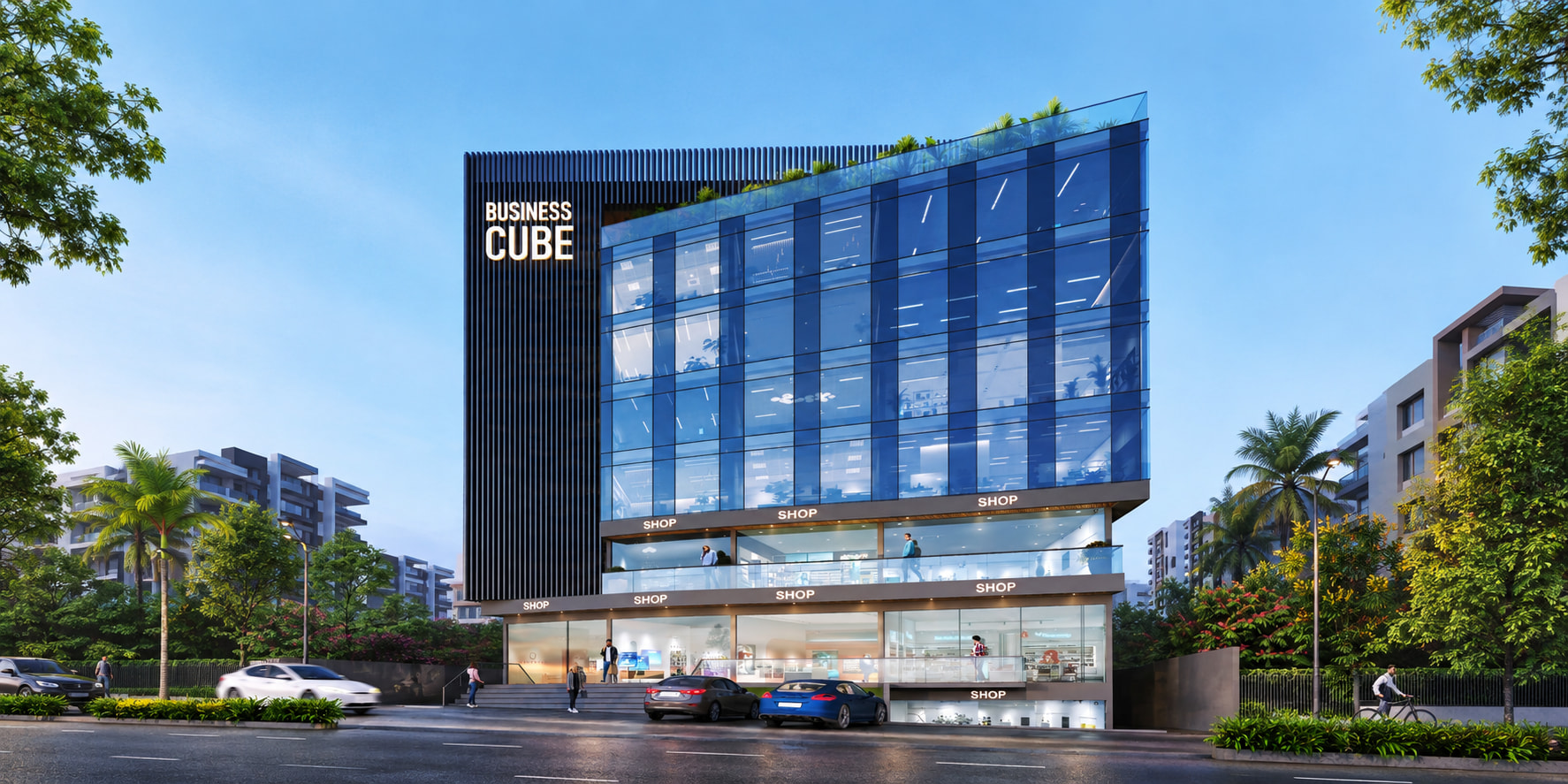 Business Cube — commercial development, Shahupuri
